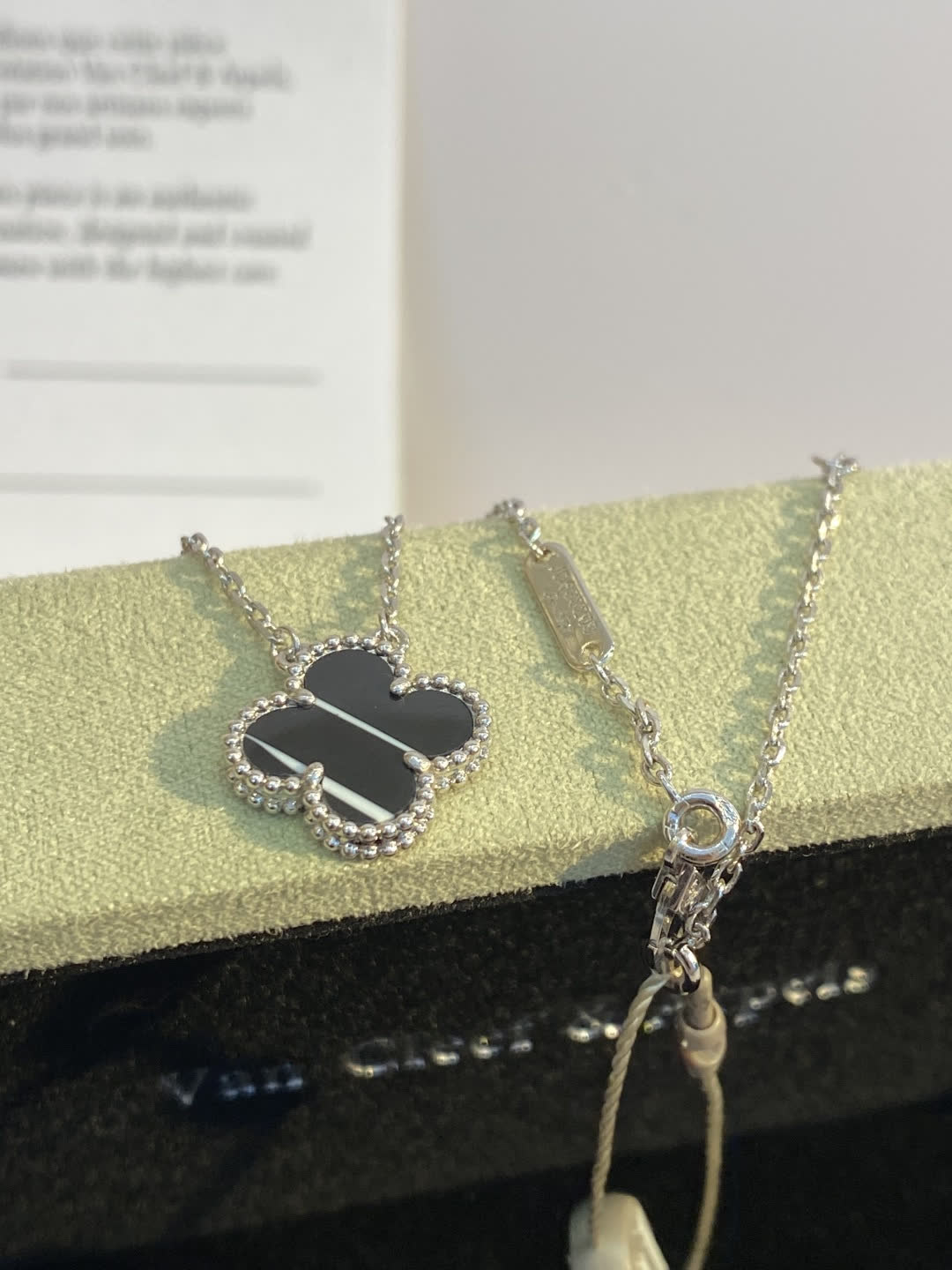 Van Cleef & Arpels Alhambra Silver Necklace